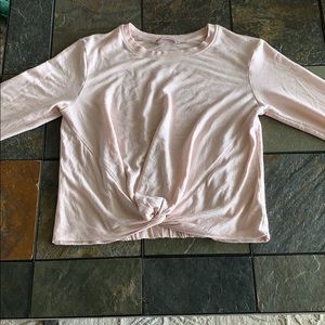 long sleeve crop top